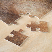 Geitenzwarte bruine dierfoto legpuzzel (Zijkant)