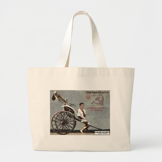 Geithner Drift een Rickshaw Grote Tote Bag (Voorkant)