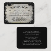 Geitic Bats Grey Halloween Reception Kaarten Visitekaartje (Voorkant / Achterkant)