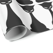 Geitic black cat silhouette wrapette paper cadeaupapier (Rol Hoek)