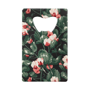 Geitic Flower Pattern Transparent Aesthetic Flower Creditkaart Flessenopener