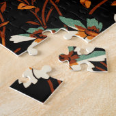 Geitic Flower Pattern Transparent Aesthetic Flower Legpuzzel (Zijkant)