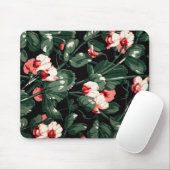Geitic Flower Pattern Transparent Aesthetic Flower Muismat (Met muis)