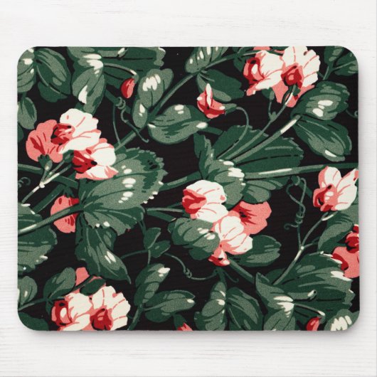Geitic Flower Pattern Transparent Aesthetic Flower Muismat (Voorkant)