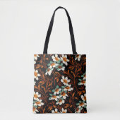 Geitic Flower Pattern Transparent Aesthetic Flower Tote Bag (Voorkant)