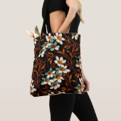 Geitic Flower Pattern Transparent Aesthetic Flower Tote Bag (Dichtbij)