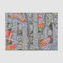 Geitic Halloween Skulls Chains and Body Parts Tissuepapier