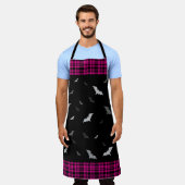 Geitic Vampire Bats Pset Black & Pink Apron Schort (Gedragen)