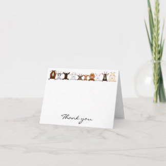 Geitje Dank je kaarten Notitiekaartje