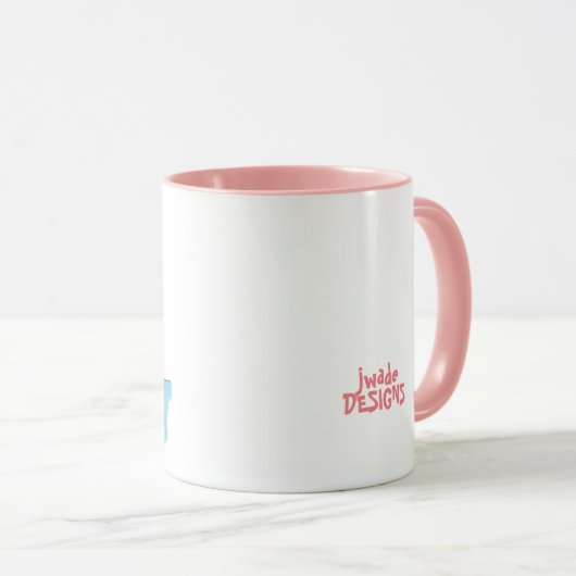 Geitje in een Flamingo Float - Koffie Mok (Voorkant rechts)