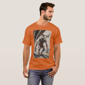 Geitman Cryptid CCTV Glitch Horror Waarneming jong T-shirt (Voorkant volledig)
