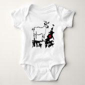 Geitsteen Vietnamees Chinees jaar Zodiac Bodysuit (Voorkant)