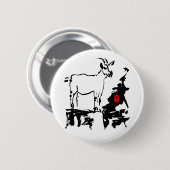 Geitsteen Vietnamees Chinees jaar Zodiac-Button Ronde Button 5,7 Cm (Voorkant /achterkant)