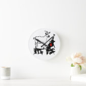 Geitsteen Vietnamees Chinees jaar Zodiac R Clock Ronde Klok (Huis)