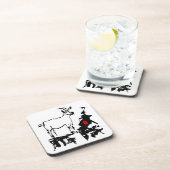 Geitsteen Vietnamese Chinees jaar dierlijk Onderze Bier Onderzetter (Rechterzijde)