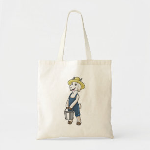 Geitte als boer met Bucket Tote Bag