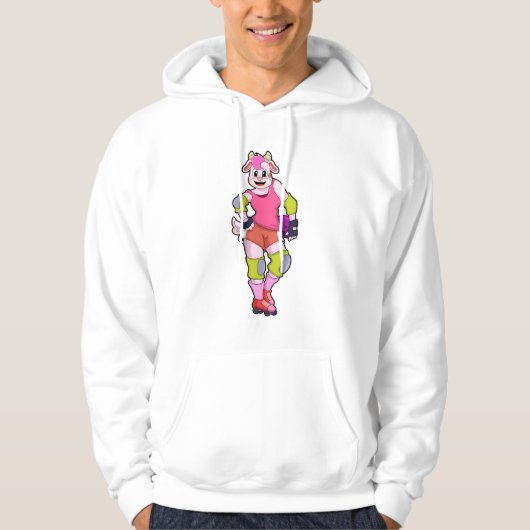 Geitte als gealigneerde Skater met gealigneerde Sc Hoodie (Voorkant)