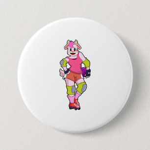Geitte als gealigneerde Skater met gealigneerde Sc Ronde Button 7,6 Cm