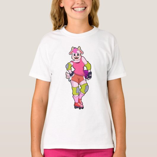 Geitte als gealigneerde Skater met gealigneerde Sc T-shirt (Voorkant)