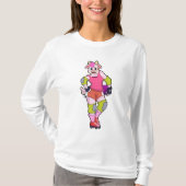 Geitte als gealigneerde Skater met gealigneerde Sc T-shirt (Voorkant)