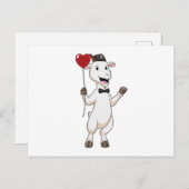 Geitte als Groom met Heart Balloon Briefkaart (Voorkant / Achterkant)