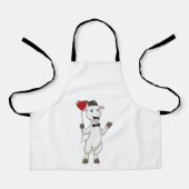 Geitte als Groom met Heart Balloon Schort (Voorkant)