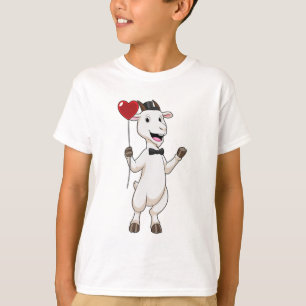 Geitte als Groom met Heart Balloon T-shirt