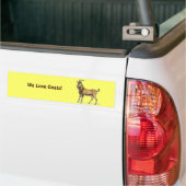 Geitte: bruin bumpersticker (Op Truck)
