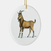 Geitte: bruin keramisch ornament (Rechts)