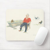 Geitte in een Bathtub-Muismat Muismat (Met muis)