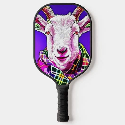 Geitte in Tartan Scarf Pickleball Paddle (Voorkant)
