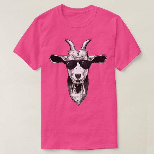 Geitte met zonnebril t-shirt (Design voorkant)