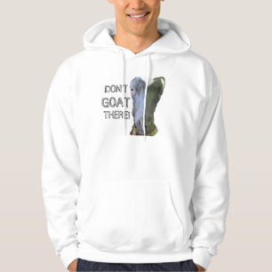 Geitte "NIET GOAT ER" Volwassend overhemd Hoodie