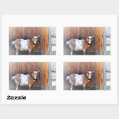 Geitte op de Sticker van het Boerderij (Vel)