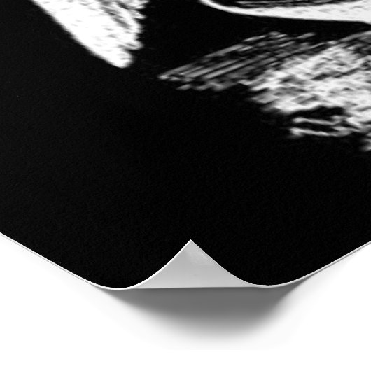 Geitte van mendes Black en White Poster (Hoek)