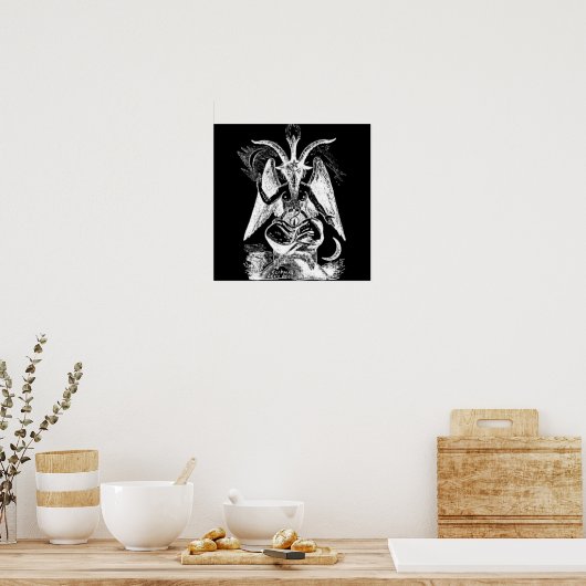 Geitte van mendes Black en White Poster (Keuken)