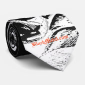 Geitte van Mendes Black Stropdas Design #2 (Opgerold)