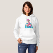 Geitte Yoga op Yoga mat Hoodie (Voorkant volledig)