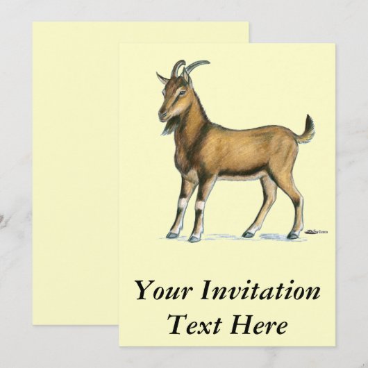 Geitten:  Bruin Kaart (Voorkant / Achterkant)