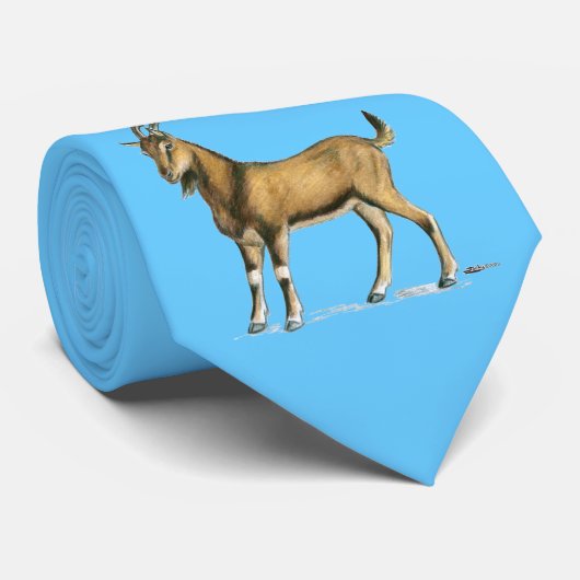 Geitten: Bruin Stropdas (Opgerold)