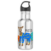 Geitten die pyjama's illustreren op persoonlijke t waterfles (Voorkant)