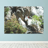 Geitten en Kind in berggebieden - Fotografie in wi Canvas Afdruk (Insitu (Houten vloer))