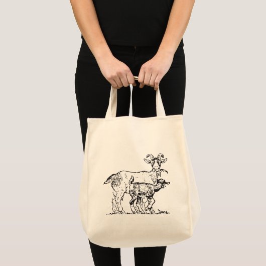 Geitten en Kind Tote Bag (Voorkant (product))