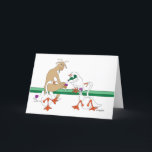 Geitten, ganzen en wijn kaart<br><div class="desc">Deze jongens maken een geweldige briefkaart. U kunt het leeg kopen of een groet binnen toevoegen. De geit en ganzen zijn gewoon te groot.</div>