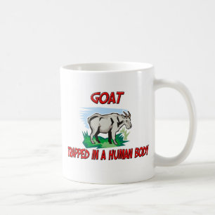 Geitten gevangen in een menselijk lichaam koffiemok