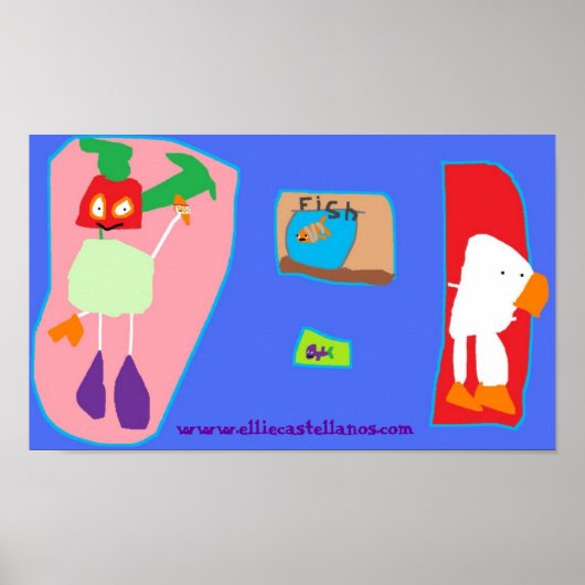 Geitvisserij, www.elliecastellanos.com poster (Voorkant)