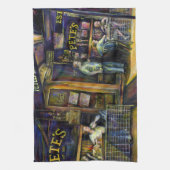 Gejaagd door de Amorphous Shape of Shadows Theedoek (Verticaal)