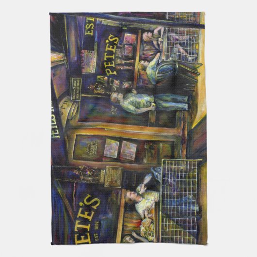 Gejaagd door de Amorphous Shape of Shadows Theedoek (Verticaal)