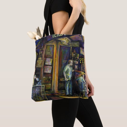 Gejaagd door de Amorphous Shape of Shadows Tote Bag (Dichtbij)