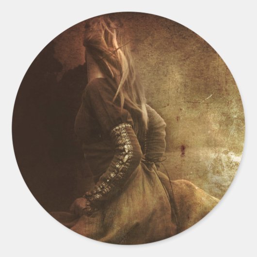 Gejaagd door Glory Ronde Sticker (Voorkant)